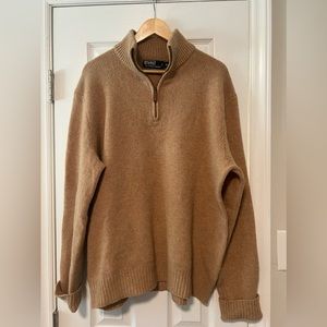 Polo by Ralph Lauren Wool-Blend Quarter-Zip Sweater
